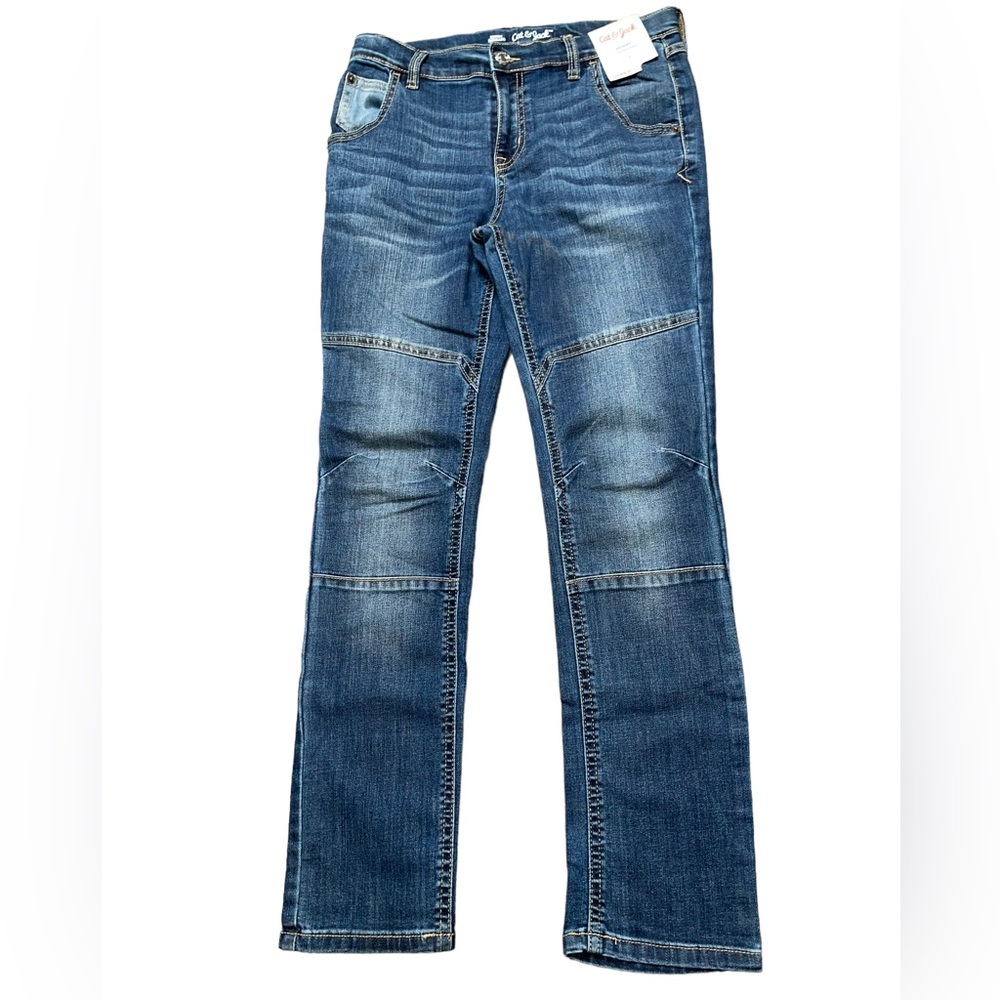 Cat & Jack Jeans Girl’s Size 14 Skinny Adjustable Waist New